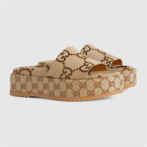 gucci womens slide sandals|Gucci women's platform slide sandal.